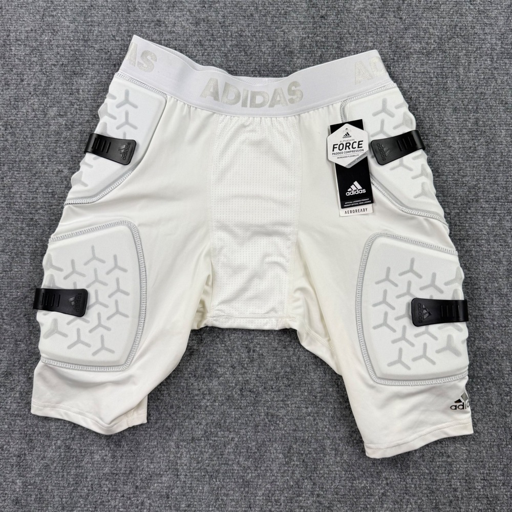 Adidas Alphaskin Force Girdle Large White Padded Compression New Mens